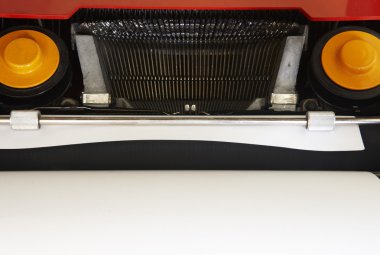 Retro daktilo tuşları ve mürekkep teyp