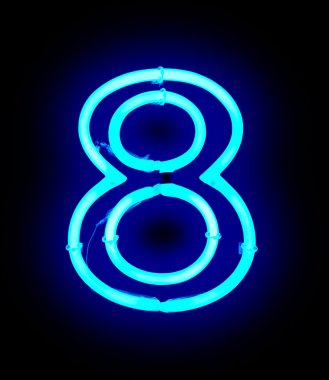 Neon ışık sayı 8