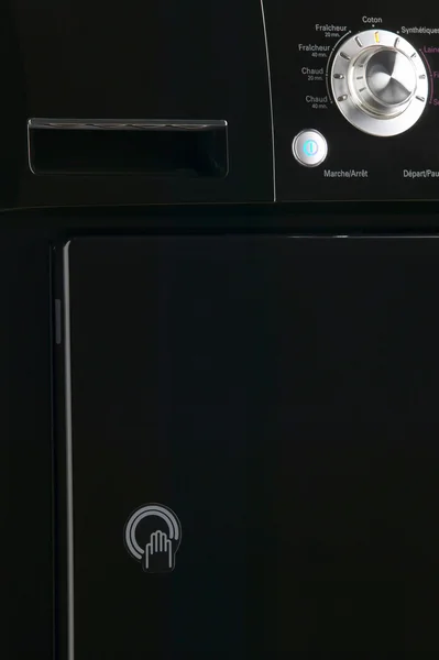 Pannello di controllo lavatrice e pulsanti — Foto Stock