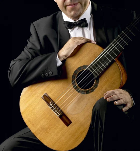 Classical Guitarist with Smoking Jacket