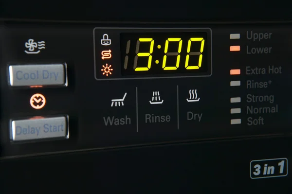 Painel de controle da máquina de lavar — Fotografia de Stock