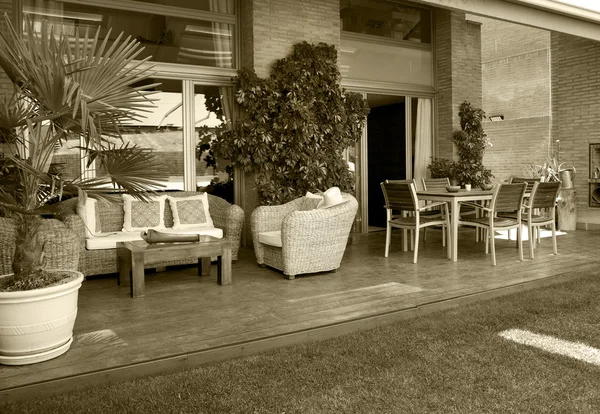 Haus halten Outdoor-Dekoration Möbel — Stockfoto
