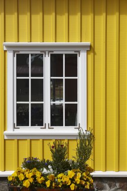 geleneksel islandic cephe. Siglufjordur. İzlanda.
