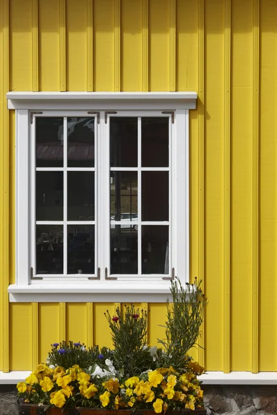 Traditionella bedriver fasad. Siglufjordur. Island. — Stockfoto