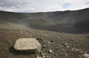 Extincted volcano landscape clipart
