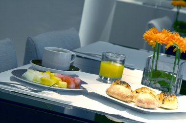 Kahvaltı için bir otel iç