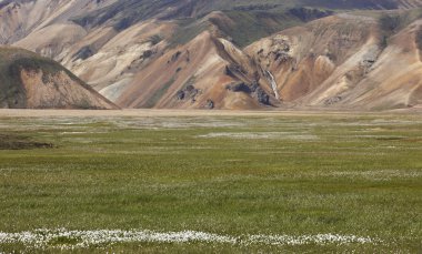 İzlanda. Güney bölgesi. fjallabak. rhyolite ile volkanik manzara