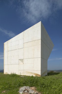 Beton monolith. manzara. Ciudad real. İspanya.