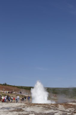 İzlanda. Güney bölgesi. Altın daire. strokkur şofben. Termal spr