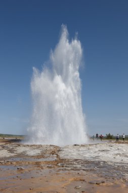 Iceland. South area. Golden Circle. Strokkur geyser. 12.13 movement. clipart