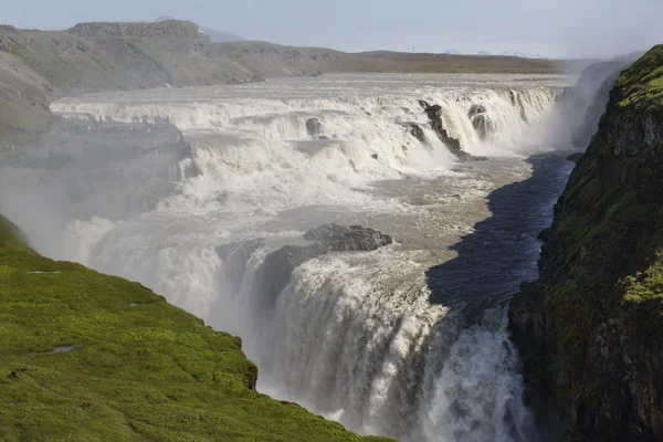 Islandia. obszar Południowej. Złoty krąg. wodospad Gullfoss. — Zdjęcie stockowe