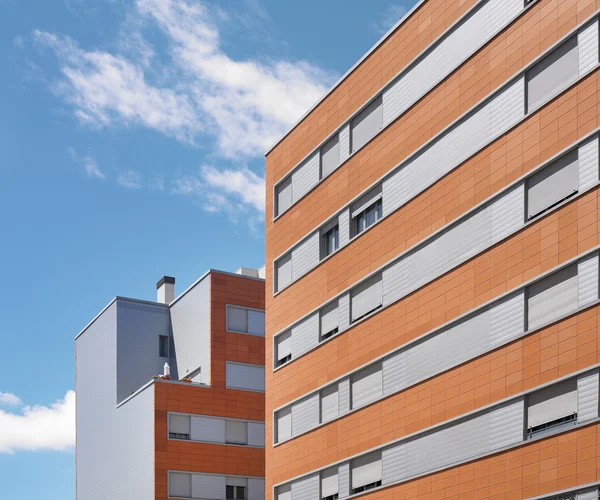 Construcción exterior de hormigón y ladrillo — Foto de Stock