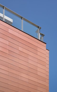 Bina dış cephe beton ve tuğla İnşaat