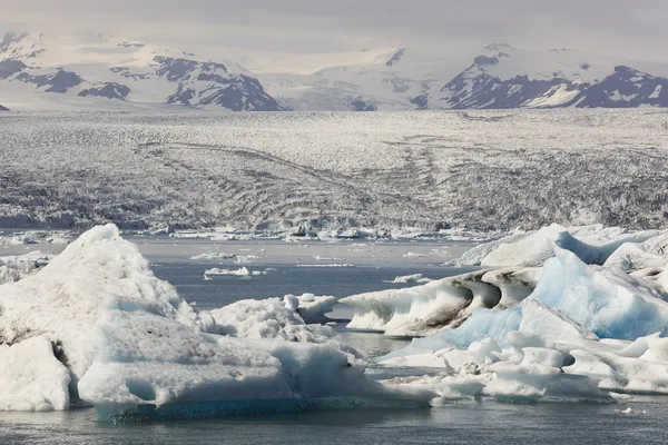 İzlanda. Güneydoğu bölgesi. jokulsarlon. buzdağı, göl ve buzul Stok Fotoğraf
