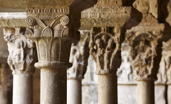 Spagna. Catalogna. Girona. Capitelli romanici. Sta. Maria Cathed — Foto Stock