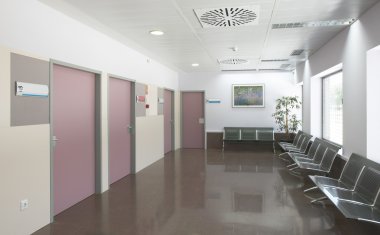 modern bir bina alanı bekliyor. Yatay.