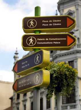 yaya Madrid için dikey sinyal. İspanya