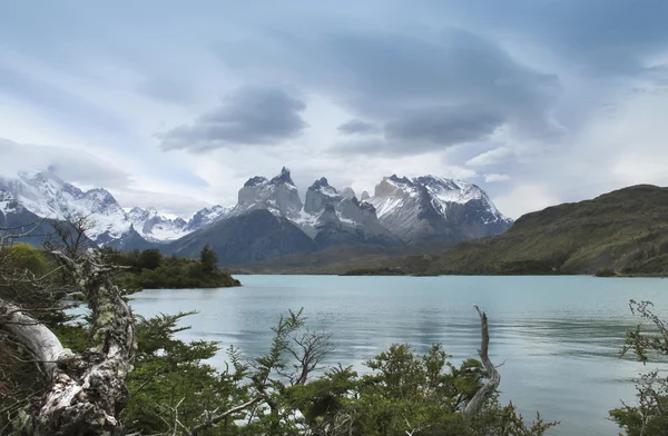 Torres del paine szczyty. Chile. Ameryka Południowa — Zdjęcie stockowe