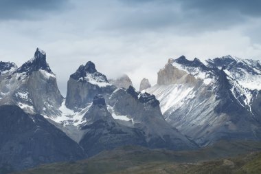 Torres del paine tepeler. Şili. Güney Amerika