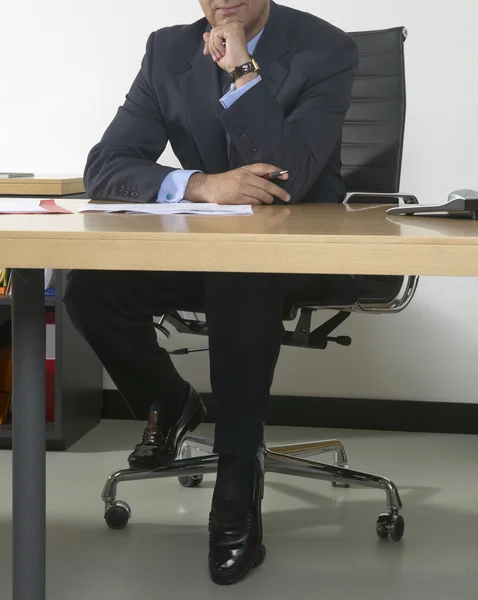 Business man detail on a desk — Stock Photo, Image