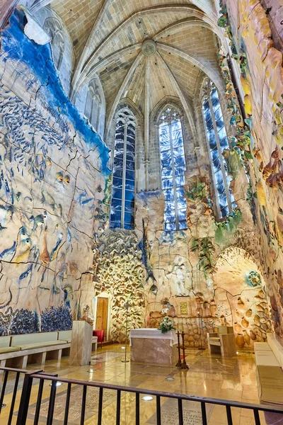 Cattedrale Palma Maiorca Coperto Decorazione Cappella Barcelo Spagna — Foto Stock