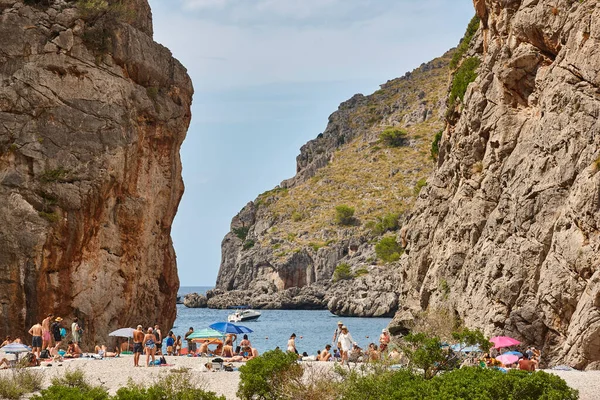 Mallorca Akdeniz Kıyısında Torrent Pareis Balear Adaları Spanya — Stok fotoğraf