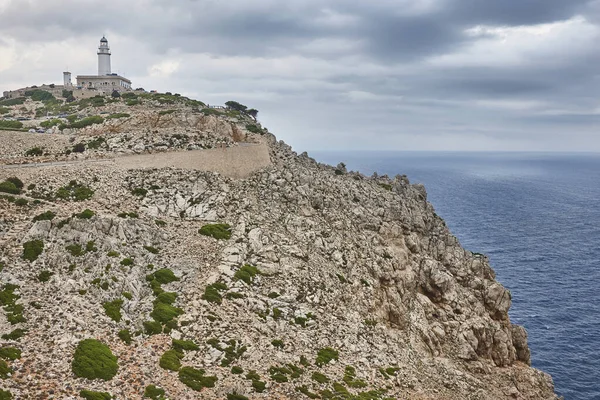 Maják Formentor Ostrovech Mallorca Tramuntanské Pohoří Španělsko — Stock fotografie