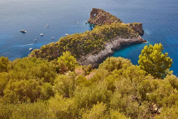 Malownicze Skaliste Wybrzeże Wyspie Majorka Jestem Foradada Hiszpania — Zdjęcie stockowe