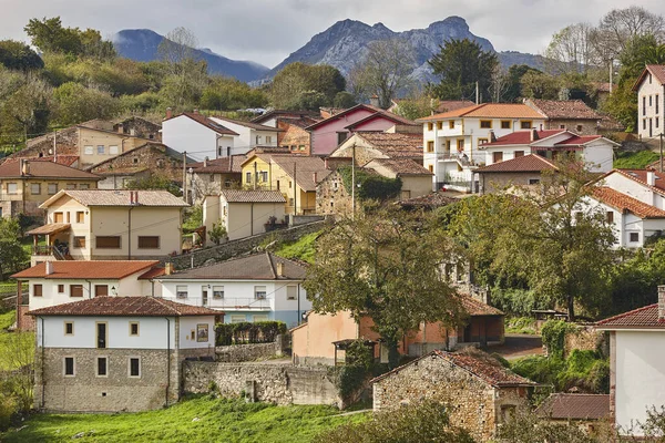 Picturesque Rural Traditional Mountain Village Asturias Asiegu Spain — Stock Photo, Image