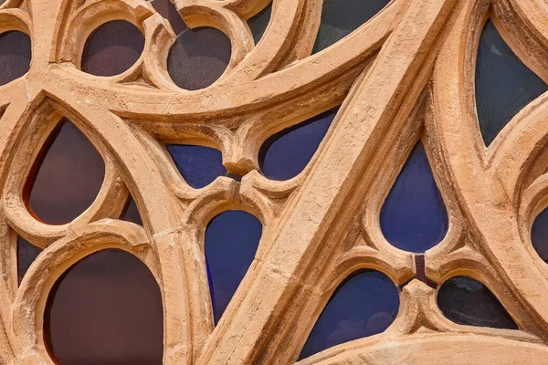 Dettaglio Del Rosone Nella Cattedrale Palma Maiorca Punto Riferimento Spagna — Foto Stock