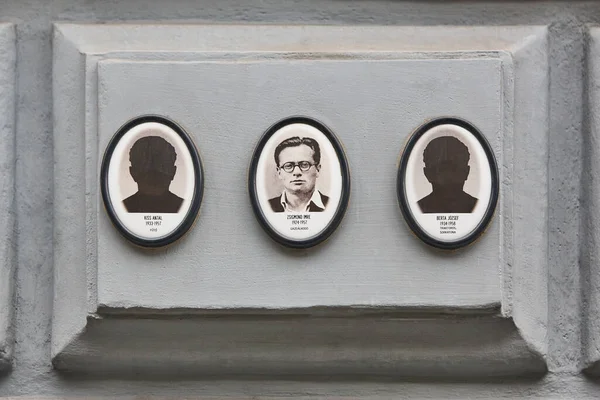 Будапештский Мемориал Жертвы Нацизма Коммунизма Венгрии Террор — стоковое фото