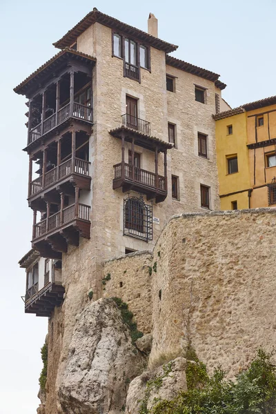 絵のように美しいCuencaの石造りの家をぶら下げ カスティーリャ マンチャ州 スペイン — ストック写真