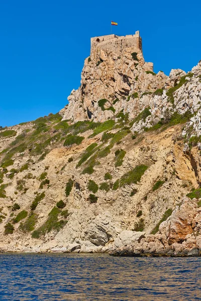 Mittelmeerküste Cabrera Balearen Burg Spanien — Stockfoto