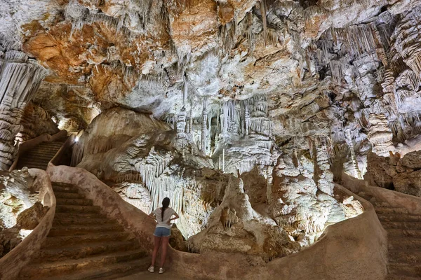 Кампанет Пещеры Майорке Геологические Минеральные Балеарские Острова Испания — стоковое фото
