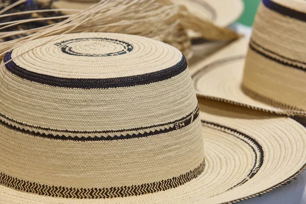 Traditional Handmade Panama Hat Classic Elegant Accessory Panama Symbol — Stock Photo, Image