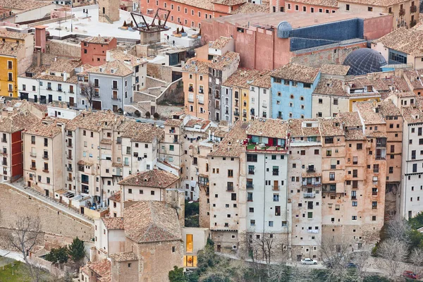 クエンカの伝統的なアンティークの建物は 古い町を比類のない遺産 スペイン — ストック写真