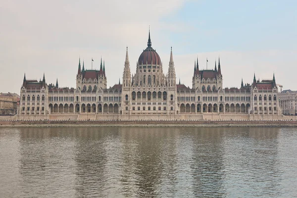 Ungarisches Parlament Und Donau Budapest Ungarn — Stockfoto