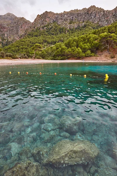 Mallorca Akdeniz Kıyısında Tuent Koyu Balear Adaları Spanya — Stok fotoğraf
