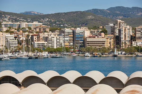Palma Mallorca City Downtown Harbor Mediterranean Coast Spain — Stock Photo, Image