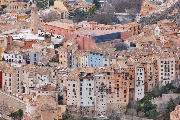 Traditional Antique Buildings Cuenca Unesco Heritage Old Town Spain — Zdjęcie stockowe