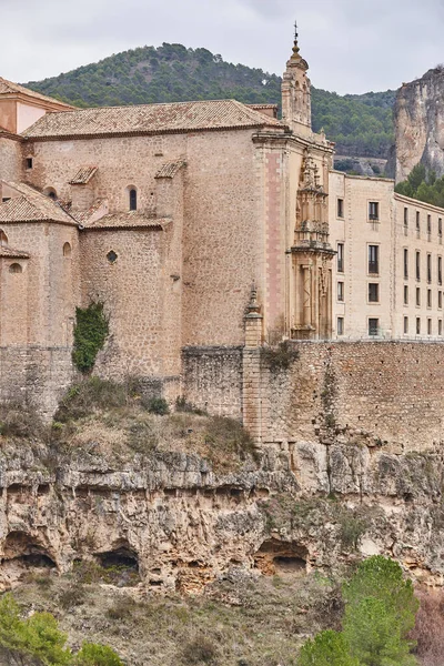 Klasztor Klif San Plablo Cuenca Podróże Hiszpania — Zdjęcie stockowe