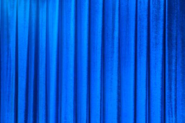 Mavi perde arkaplanı. Sahne tiyatrosu Broadway komedi arkaplanı