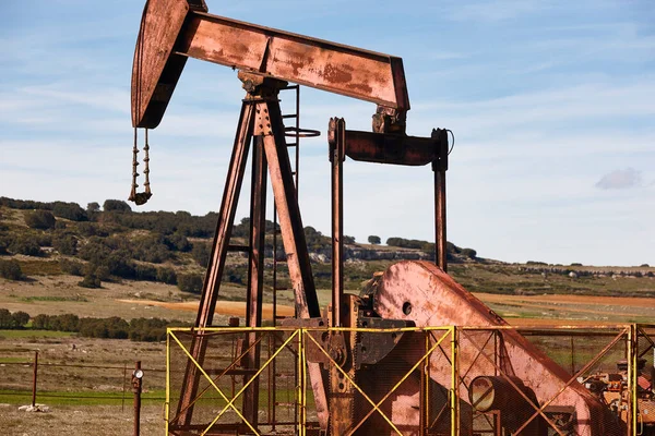 Нефтеперекачивающая Платформа Насос Добыча Нефти Ресурс — стоковое фото
