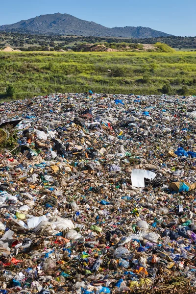 Open Air Garbage Dump Plastic Pollution Recycling Junk Consumerism — Stock fotografie