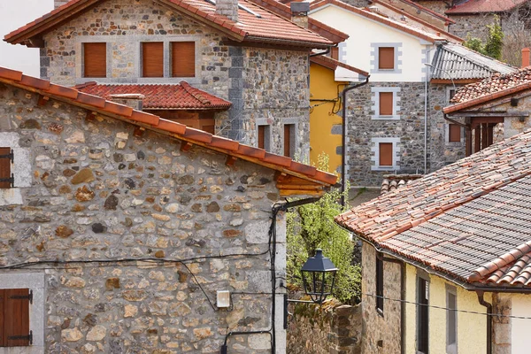 Traditional Stone Village Santa Maria Valdeon Castilla Leon Spain — Stock Photo, Image