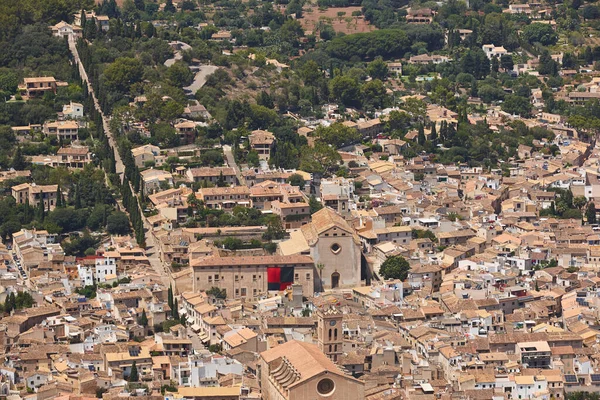 Malerisches Steindorf Pollensa Kalvarienberg Und Kirche Mallorca Spanien — Stockfoto