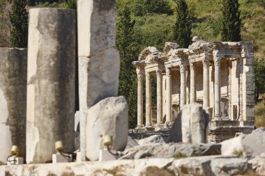 Library of Celsus in Ephesus archeology landmark site in Turkey