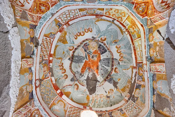 Fresco Paintings Ihlara Valley Caves Agacalti Kilise Cappadocia Turkey — 图库照片