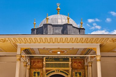 Topkapi palace. Felicity door and dome in Istanbul, Sultanahmet. Turkey