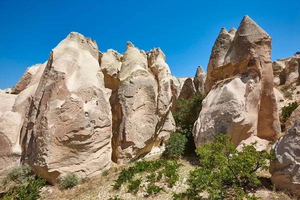 Picturesque Rock Formation Cappadocia Rose Valley Goreme Turkey — Stockfoto